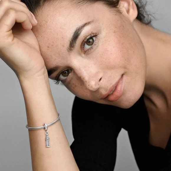 Retired Pandora Big Ben United Kingdom National Icon Bead Charm Sterling Silver - Picture 5 of 13